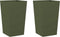 vidaXL - Plantenbakken - 2 - st - 45x45x75 - cm - staal - olijfgroen
