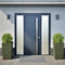 vidaXL - Plantenbakken - 2 - st - 45x45x75 - cm - staal - olijfgroen