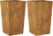 vidaXL - Plantenbakken - 2 - st - 45x45x75 - cm - weervast - staal