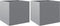 vidaXL - Plantenbakken - 2 - st - 49x47x46 - cm - gegalvaniseerd - staal - zilverkleur