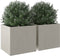 vidaXL - Plantenbakken - 2 - st - 49x47x46 - cm - roestvrij - staal - zilverkleurig