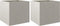 vidaXL - Plantenbakken - 2 - st - 49x47x46 - cm - roestvrij - staal - zilverkleurig