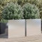 vidaXL - Plantenbakken - 2 - st - 49x47x46 - cm - roestvrij - staal - zilverkleurig