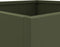 vidaXL - Plantenbakken - 2 - st - 49x47x46 - cm - staal - olijfgroen