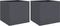vidaXL - Plantenbakken - 2 - st - 49x47x46 - cm - staal - antracietkleurig