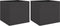 vidaXL - Plantenbakken - 2 - st - 49x47x46 - cm - staal - zwart