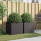 vidaXL - Plantenbakken - 2 - st - 49x47x46 - cm - staal - zwart