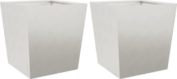 vidaXL - Plantenbakken - 2 - st - 50x50x50 - cm - roestvrij - staal