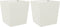 vidaXL - Plantenbakken - 2 - st - 50x50x50 - cm - staal - wit