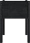 vidaXL - Plantenbakken - 2 - st - 50x50x70 - cm - massief - grenenhout - zwart