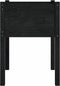 vidaXL - Plantenbakken - 2 - st - 50x50x70 - cm - massief - grenenhout - zwart