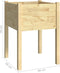 vidaXL - Plantenbakken - 2 - st - 50x50x70 - cm - massief - grenenhout