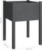 vidaXL - Plantenbakken - 2 - st - 50x50x70 - cm - massief - grenenhout - grijs