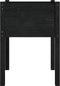 vidaXL - Plantenbakken - 2 - st - 50x50x70 - cm - massief - grenenhout - zwart