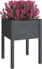 vidaXL - Plantenbakken - 2 - st - 50x50x70 - cm - massief - grenenhout - grijs