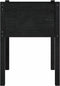 vidaXL - Plantenbakken - 2 - st - 50x50x70 - cm - massief - grenenhout - zwart