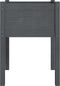 vidaXL - Plantenbakken - 2 - st - 50x50x70 - cm - massief - grenenhout - grijs