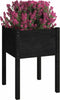 vidaXL - Plantenbakken - 2 - st - 50x50x70 - cm - massief - grenenhout - zwart
