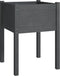 vidaXL - Plantenbakken - 2 - st - 50x50x70 - cm - massief - grenenhout - grijs