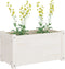 vidaXL - Plantenbakken - 2 - st - 60x31x31 - cm - massief - grenenhout - wit