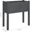 vidaXL - Plantenbakken - 2 - st - 70x31x70 - cm - massief - grenenhout - grijs