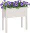 vidaXL - Plantenbakken - 2 - st - 70x31x70 - cm - massief - grenenhout - wit