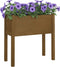 vidaXL - Plantenbakken - 2 - st - 70x31x70 - cm - massief - grenenhout - honingbruin