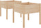 vidaXL - Plantenbakken - 2 - st - 70x70x70 - cm - massief - grenenhout