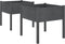 vidaXL - Plantenbakken - 2 - st - 70x70x70 - cm - massief - grenenhout - grijs