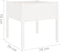 vidaXL - Plantenbakken - 2 - st - 70x70x70 - cm - massief - grenenhout - wit