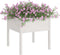 vidaXL - Plantenbakken - 2 - st - 70x70x70 - cm - massief - grenenhout - wit