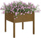 vidaXL - Plantenbakken - 2 - st - 70x70x70 - cm - massief - grenenhout - honingbruin