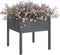 vidaXL - Plantenbakken - 2 - st - 70x70x70 - cm - massief - grenenhout - grijs