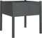 vidaXL - Plantenbakken - 2 - st - 70x70x70 - cm - massief - grenenhout - grijs