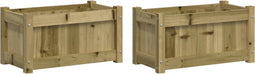 vidaXL - Plantenbakken - 2 - st - cm - geïmpregneerd - hout