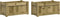 vidaXL - Plantenbakken - 2 - st - cm - geïmpregneerd - hout