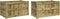 vidaXL - Plantenbakken - 2 - st - cm - geïmpregneerd - hout