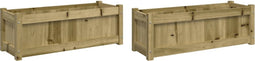 vidaXL - Plantenbakken - 2 - st - cm - geïmpregneerd - hout