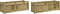 vidaXL - Plantenbakken - 2 - st - cm - geïmpregneerd - hout
