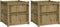vidaXL - Plantenbakken - 2 - st - cm - geïmpregneerd - hout