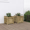 vidaXL - Plantenbakken - 2 - st - cm - geïmpregneerd - hout