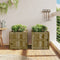 vidaXL - Plantenbakken - 2 - st - cm - geïmpregneerd - hout