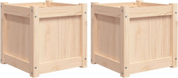 vidaXL - Plantenbakken - 2 - st - cm - massief - grenenhout
