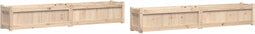 vidaXL - Plantenbakken - 2 - st - cm - massief - grenenhout