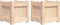 vidaXL - Plantenbakken - 2 - st - cm - massief - grenenhout