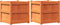 vidaXL - Plantenbakken - 2 - st - cm - massief - grenenhout - wasbruin
