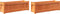 vidaXL - Plantenbakken - 2 - st - cm - massief - grenenhout - wasbruin