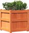vidaXL - Plantenbakken - 2 - st - cm - massief - grenenhout - wasbruin