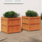 vidaXL - Plantenbakken - 2 - st - cm - massief - grenenhout - wasbruin