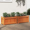 vidaXL - Plantenbakken - 2 - st - cm - massief - grenenhout - wasbruin